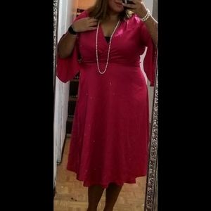 Icone satiny wrap dress